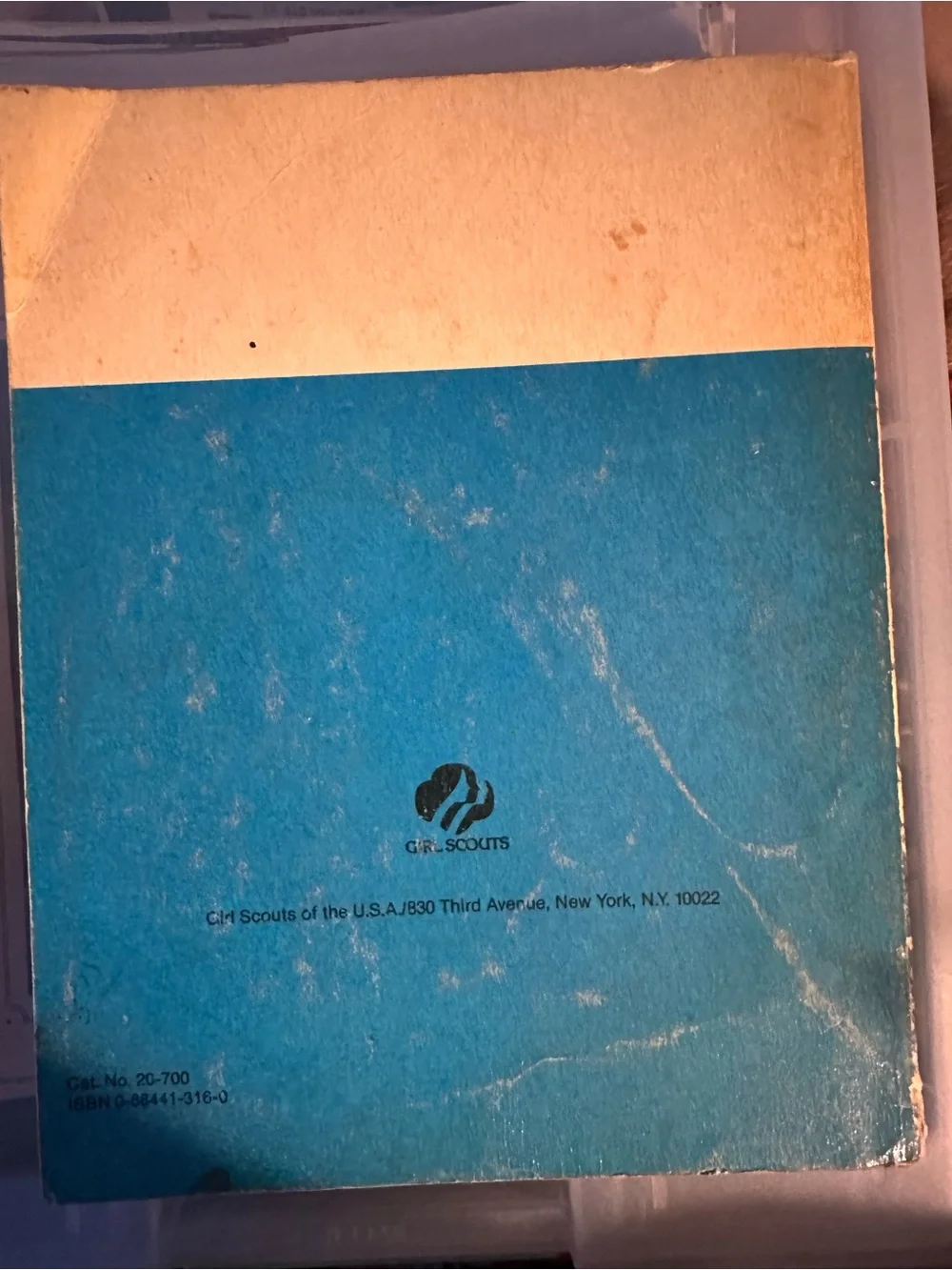 Vintage Worlds to Explore Kids Activity Handbook - Blue Girls Scouts